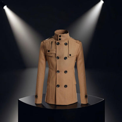 Men's Long Overcoat Fashion Gentleman Coat for Man