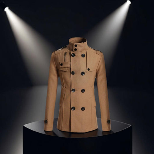 Men's Long Overcoat Fashion Gentleman Coat for Man
